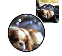 Cavalier King Charles Spaniel Small Spaniel, 17.7 in Steering Wheel Sun Shade Cover, Anti-Heat Aluminum Foil Steering Wheel Cover