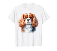 Cavalier King Charles Spaniel Value Graphic T-Shirt, Men, White, L