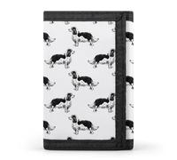 Cavalier King Charles Spaniel Wallet for Men Trifold Wallets Credit Card Holder Minimalist Front Pocket for Women
