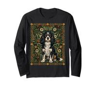 Cavalier King Charles Spaniel William Morris Style Long Sleeve T-Shirt