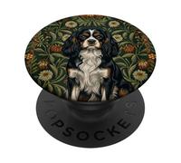 Cavalier King Charles Spaniel William Morris Style PopSockets Adhesive PopGrip