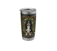 Cavalier King Charles Spaniel William Morris Style Stainless Steel Insulated Tumbler