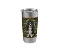 Cavalier King Charles Spaniel William Morris Style Stainless Steel Insulated Tumbler