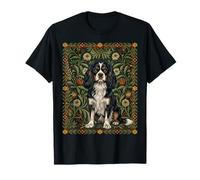Cavalier King Charles Spaniel William Morris Style T-Shirt