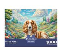 Cavalier King Charles Spaniel1000 Piece Puzzle Puzzle Cute Pets A Challenging Puzzle for The Whole Family 38x26cm/1000pcs