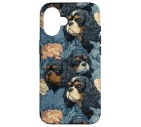 Cavalier King Charles Vintage Botanical Case for iPhone 16
