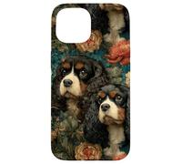 Cavalier King Charles Vintage Floral Case for iPhone 15