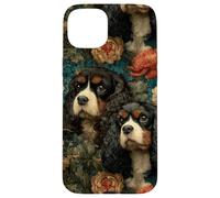 Cavalier King Charles Vintage Floral Case for iPhone 15 Plus