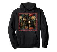 Cavalier King Charles Vintage Floral Pullover Hoodie