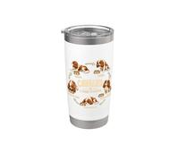 Cavalier Spaniel 5 Stages of Hunger Funny Dog Lover Gift Stainless Steel Insulated Tumbler