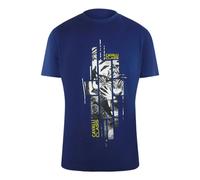Cavalli Class Abstract Tiger Logo Blue T-Shirt - XL - XL