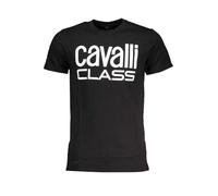 Cavalli Class Black Cotton Men's T-Shirt