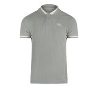 Cavalli Class Bold Stripe Collar Grey Polo Shirt - XXL