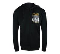 Cavalli Class Bold Tiger Graphic Logo Black Zip-Up Hoodie - XL