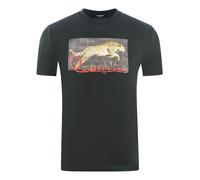 Cavalli Class Boxed Leopard Logo T-Shirt - Black - L
