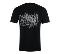 Cavalli Class Cracked Sprayed Logo Black T-Shirt - XXL - XXL