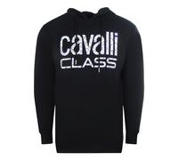 Cavalli Class Floral Logo Hoodie - Black - XXL