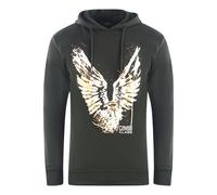 Cavalli Class Golden Eagle Logo Black Hoodie