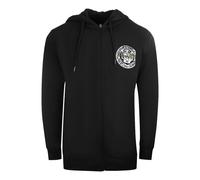 Cavalli Class Large Circle Design Zip-Up Hoodie - Black - M
