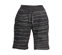 Cavalli Class Mens Animal Print Casual Shorts - Black Cotton - Size 2XL