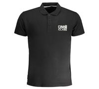 Cavalli Class Mens Bold Logo Black Polo Shirt Cotton - Size 2XL