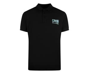 Cavalli Class Men's Bold Logo Black Polo Shirt | Size: Large Cavalli Class Black L