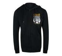 Cavalli Class Mens Bold Tiger Graphic Logo Black Zip-up Hoodie Cotton - Size X-Large