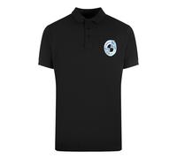 Cavalli Class Mens Circle Logo Black Polo Shirt Cotton - Size X-Large