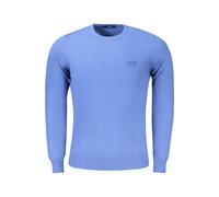 Cavalli Class Mens Crew Neck Jumper Light Blue Cotton - Size X-Large