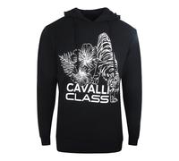 Cavalli Class Mens Floral Logo Hoodie SY898