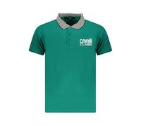 Cavalli Class Mens Green Cotton Men Polo Shirt - Teal - Size Medium