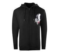 Cavalli Class Mens Large Tiger Design Black Zip-Up Hoodie material_cotton - Size Medium