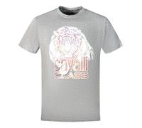 Cavalli Class Mens Large Tiger Logo Grey T-Shirt Cotton - Size Large