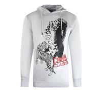 Large Tiger Logo White Hoodie Cavalli Class White XL