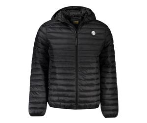 Cavalli Class Mens Plain Quilted Black Jacket - Size Small
