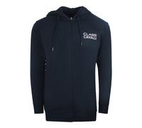 Men's Cavalli Class Reverse Logo Navy Blue Zip Up Hoodie - Size: 44/Regular