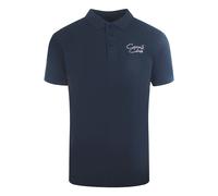 Cavalli Class Mens Signature Logo Navy Blue Polo Shirt Cotton - Size 2XL