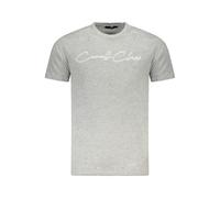 Cavalli Class Mens Signature Logo Tee Short Sleeve - Grey Cotton - Size Large