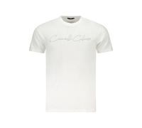 Cavalli Class Mens Signature Logo Tshirt - White Cotton - Size X-Large
