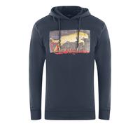Cavalli Class Mens Sprinting Leopard Logo Navy Blue Hoodie material_cotton - Size Small