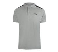 Cavalli Class Mens Taped Shoulders Grey Polo Shirt Cotton - Size 2XL