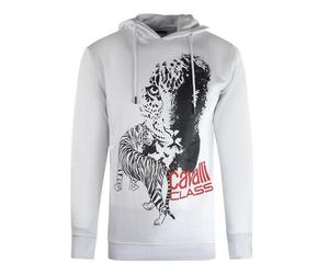 Cavalli Class Mens Tiger Logo Hoodie SY625