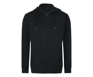 Cavalli Class Mens Traditional Style Leopard Design Black Zip-up Hoodie Cotton - Size Medium