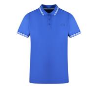 Cavalli Class Mens Twinned Tipped Collar Blue Polo Shirt Cotton - Size Medium