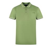 Cavalli Class Mens Twinned Tipped Collar Green Polo Shirt Cotton - Size Medium