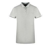 Cavalli Class Mens Twinned Tipped Collar Grey Polo Shirt Cotton - Size X-Large