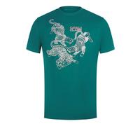 Cavalli Class Paisley Leopards Logo Green T-Shirt - XL - XL