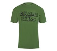 Cavalli Class Smoke Bold Logo Military Green T-Shirt - XXL - XXL