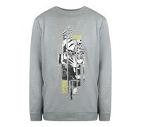 Cavalli Class Splintered Tiger Graphic Grey Sweatshirt - XXL