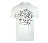 Cavalli Class Tiger Floral Logo White T-Shirt - XL - XL